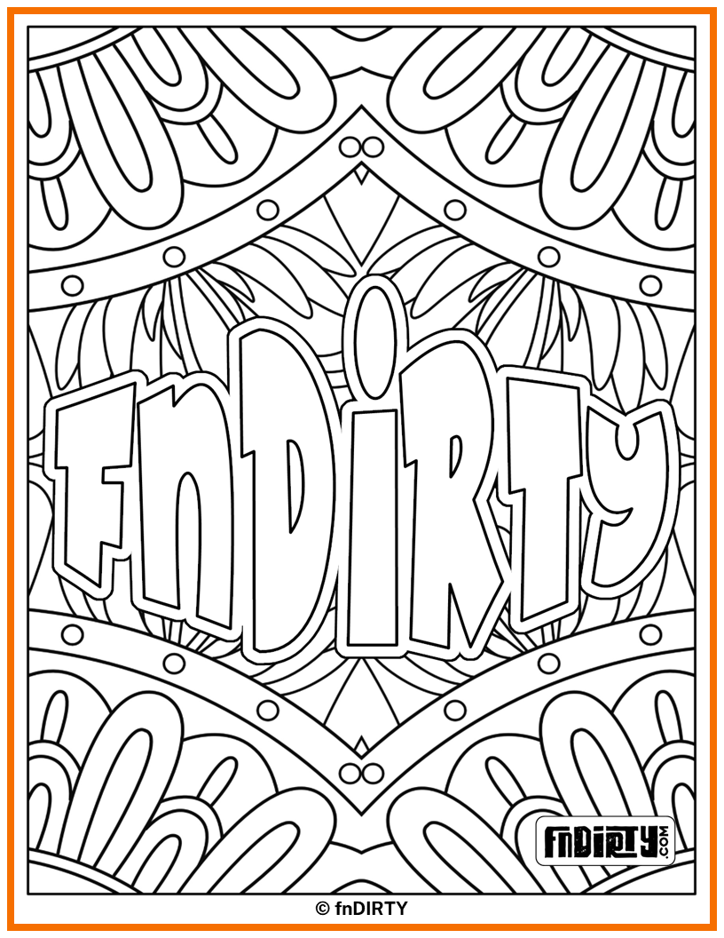fnDirty Coloring Page